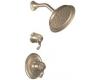 ShowHouse by Moen Savvy S396BB Brushed Bronze ExactTemp Shower Faucet with Lever Handles