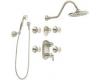 ShowHouse by Moen Waterhill S512BN Brushed Nickel ExactTemp 3/4" Vertical Spa Set