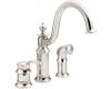 ShowHouse by Moen Waterhill S711NL Brushed Nickel Single Lever Kitchen Faucet with Side Spray