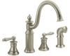 ShowHouse by Moen Waterhill S712SL Stainless Steel Two Lever Kitchen Faucet with Side Spray