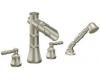 ShowHouse by Moen Bamboo S8813BN Brushed Nickel Roman Tub Faucet with Hand Shower & Lever Handles
