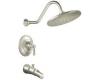 ShowHouse by Moen Bamboo S8814BN Brushed Nickel Posi-Temp Tub & Shower Faucet with Lever Handle