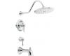 ShowHouse by Moen Waterhill TS3116 Chrome ExactTemp Tub & Shower with Lever Handles