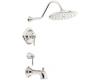 ShowHouse by Moen Waterhill TS3116NL Nickel ExactTemp Tub & Shower with Lever Handles