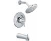 ShowHouse by Moen Solace TS374 Chrome Posi-Temp Pressure Balancing Tub & Shower Faucet with Lever Handles