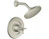 ShowHouse by Moen Solace TS377BN Brushed Nickel Posi-Temp Pressure Balancing Shower with Cross Handles