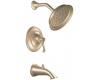 ShowHouse by Moen Savvy TS394BB Brushed Bronze Posi-Temp Pressure Balancing Tub & Shower Faucet with Lever Ha