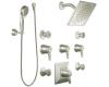ShowHouse by Moen Divine TS556BN Brushed Nickel ExactTemp 3/4" Vertical Spa Set