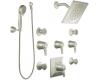 ShowHouse by Moen Divine TS556HN Hammered Nickel ExactTemp 3/4" Vertical Spa Set