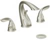 ShowHouse by Moen Organic TS887BN Brushed Nickel 8-16" Widespread Faucet with Lever Handles & Pop-Up
