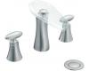 ShowHouse by Moen Vivid TS888 Chrome 8-16" Widespread Faucet with Knob Handles & Pop-Up