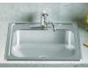 Sterling 14711-3 Middleton Stainless Steel Self-Rimming Single-Basin Kitchen Sink with Three-hole Faucet Punching