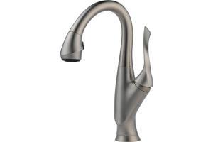 Brizo 63952LF-SS Belo Brilliance Stainless Single Handle Pull-Down Bar/Prep Faucet