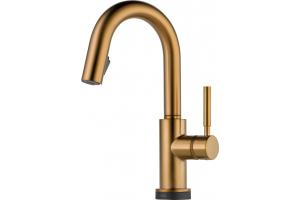 Brizo 64920LF-BZ Solna Brilliance Brushed Bronze Single Handle Single Hole Pull-Down Bar/Prep with Smarttouch Technology