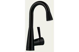 Brizo Venuto 63710-BLST Black Single Handle Bar/Prep Faucet