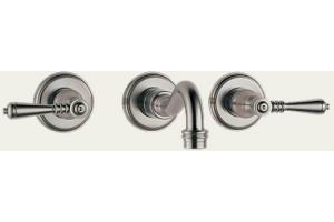 Brizo 6537708-BN Tresa Brushed Nickel Two Handle Wall Mount Bath Faucet