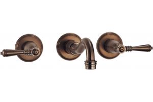 Brizo 65836LF-BZ Tresa Brilliance Brushed Bronze Wall Mount Lavatory Faucet with Lever Handles