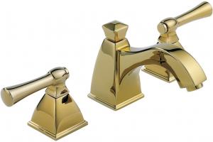 Brizo 65340LF-BB Vesi Curve Brilliance Brass Widespread Lavatory Faucet