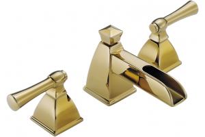 Brizo 65345LF-BB Vesi Channel Brilliance Brass Widespread Lavatory Faucet