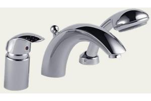 Brizo Riviera 6715815-PC Chrome Roman Tub Faucet with Hand Shower