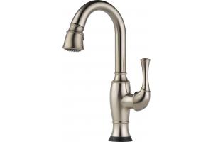 Brizo 64903LF-SS Talo Brilliance Stainless Single Handle Pull-Down Bar/Prep Faucet