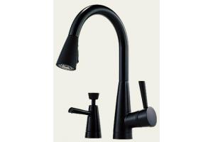 Brizo Venuto 63700-BLSTSD Black Kitchen Pull-Down Faucet