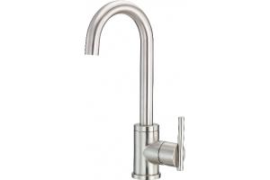 Danze D151558SS Parma Stainless Steel Single Side Mount Handle Bar Faucet