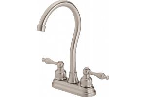 Danze D153555SS Sheridan Stainless Steel Two Lever Handle Bar Faucet
