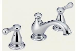 Delta 3578-LHP+H278 Leland Chrome 6-16\" Widespread Bath Faucet with Lever Handle
