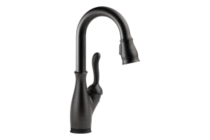 Delta 9678T-RB-DST Leland Venetian Bronze Single Handle Pull-Down Bar / Prep Faucet with Touch2O Technology