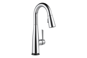 Delta 9913T-DST Essa Chrome Single Handle Pull-Down Bar / Prep Faucet with Touch2O Technology