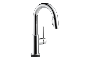 Delta 9959T-DST Trinsic Chrome Single Handle Pull-Down Bar/Prep Faucet Featuring Touch2O Technology