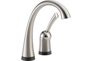 Delta 1980T-SS-DST Pilar Brilliance Stainless Single Handle Bar/Prep Faucet with Touch2O Technology