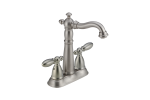 Delta 2155-SS-DST Victorian Stainless Two Handle Bar/Prep Faucet
