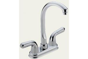 Delta 2190-LHP Waterfall Chrome Two Handle Bar/Prep Faucet