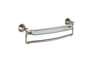 Delta 79710-SS Cassidy Stainless 18\" Glass Shelf with Removable Bar