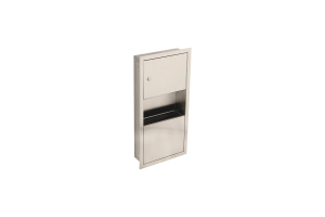 Delta 45568-SS Stainless Small Recessed Towel Dispenser And Waste Receptacle