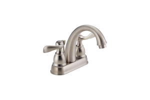 Delta B2596LF-SS Foundations Windemere Brilliance Stainless Two Handle Centerset Lavatory Faucet
