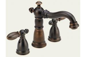 Delta 4555-RBLHP Victorian Venetian Bronze Mini-Widespread Bath Faucet