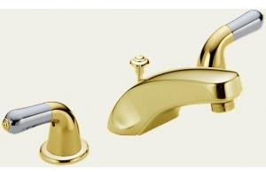 Delta 3543-PBLHP Classic Brilliance Polished Brass Widespread Bath Faucet