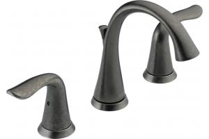 Delta 3538-PTMPU Lahara Aged Pewter Two Handle Widespread Lavatory Faucet