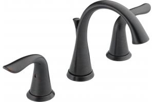 Delta 3538-RBMPU Lahara Venetian Bronze Two Handle Widespread Lavatory Faucet