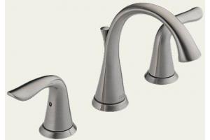 Delta 3538-SS Lahara Brilliance Stainless Two Handle Widespread Bath Faucet