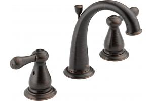 Delta 3575LF-RB Leland Venetian Bronze Two Handle Widespread Lavatory Faucet