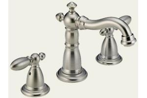 Delta 3555-SSLHP Victorian Brilliance Stainless Widespread Bath Faucet