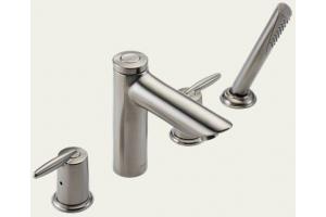 Delta T4785-SS Grail Brilliance Stainless Roman Tub Faucet Trim with Hand Shower