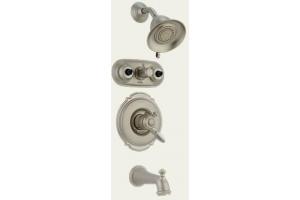 Delta Victorian T18455-NN Brilliance Pearl Nickel Monitor Scald-Guard Jetted Tub Shower System