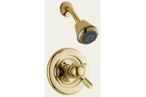 Delta Innovations T17230-PB Brilliance Polished Brass Monitor Scald-Guard Shower Trim with Volume Control
