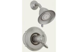 Delta T17255-NN Victorian Brilliance Pearl Nickel Monitor Scald-Guard Shower Trim with Volume Control