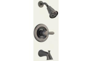 Delta T14438-PTH2O Lahara Aged Pewter Monitor 14 Series Tub And Shower Trim